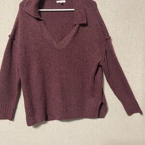 Maurices Deep Maroon V-Neck Sweater